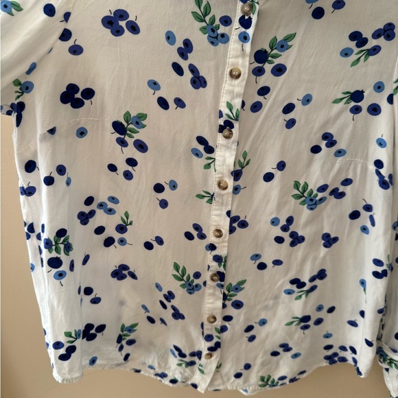 Maeve blouse top blueberry novelty print size 6 - Picture 5 of 7